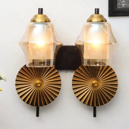 Shubra Antique Brass Metal Wall Sconces by Kapoor LampShades-picture-31