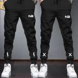 Pack of 2 Men Printed Black, Black Track Pants-image-54