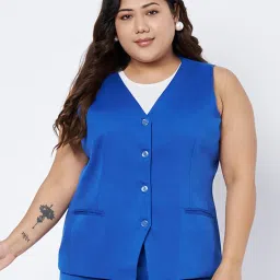 Self Design Women Waistcoat-image-73