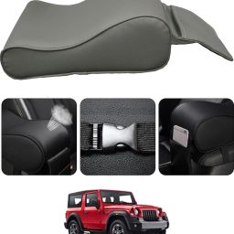Universal Grey Arm Pain Releif Armrest/Handrest With Phone Holder For Car-266 Car Armrest Cover-image-86