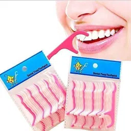 Pack of 2 ( 40 Pcs ) Dental Tooth Pick Flossers Cleaners Head Oral Dental Hygiene Brush Tooth Cleaning Tool-5