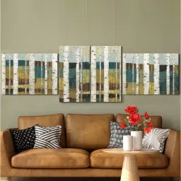 art street Stretched On Frame Canvas Painting Abstract Shimmering Valley for Home Decor-picture-42
