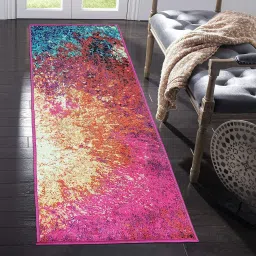 Multicolor Polyester Runner-27