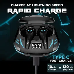 hoppup Predator Xo3 Gaming Earbuds with 35MS Low Latency, 13MM DRIVERS & 50H PlayTime Bluetooth Headset image 5