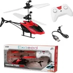 Mini sensor Helicopter Aircraft Flashing Light TOY With Remote ( Red)-R100-23