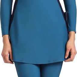 speedo Two Piece Full Body Suit - Endurance 10 Solid Women Blue Swimsuit-picture-29