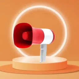 Handheld Megaphone with Siren, Microphone & Rechargeable for Outdoor EventsA207 King Bhopu Speaker (Portable Horn)Recorder Player & Sirens With Dual BatteryC207 Outdoor PA System-16
