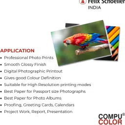 compu color SCM Pro Matt Paper 120GSM (A4 size, 100 sheets) Unruled A4 120 gsm Photo Paper image 3