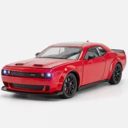 1:24 Dodge Challenger SRT Hellcat Diecasts Metal, Door Open, Light and Sound-17