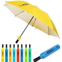 Foldable Compact Bottle Shape Umbrella with Plastic Case Umbrella-image-47