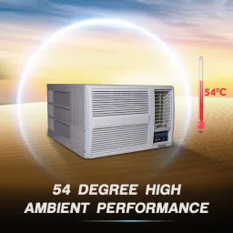 haier 2024 Model 1.5 Ton 3 Star Window with Turbo Cool, Micro-Anti Bacterial Filter, 54 High Ambient Performance, Dynamic Cooling,Side Flow AC- White image 3