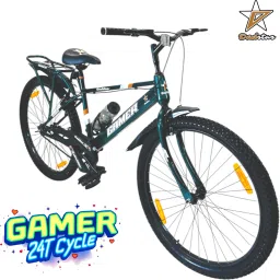 GAMER 24T CYCLE FOR AGE 9-12 YEARS 24INCH BICYCLE FOR 5 FEET PLUS HEIGHT SINGLE 24 T (inch) BMX Cycle-image-70