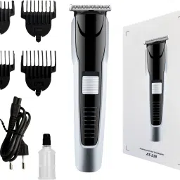 ZYRIAN 538 Professional Rechargeable Hair Clipper and Fully Waterproof Trimmer 45 minRuntime 4 Length Settings-17