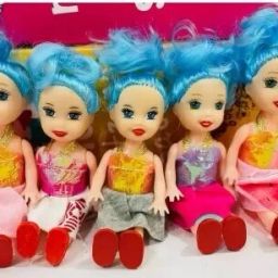Mini Doll with Colorful Clothes Costume(Pack of 10 Doll ) (Multicolor)-image-79