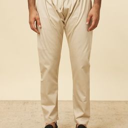 Manyavar Natural Cotton Plain Pyjama Men Pyjama-picture-2