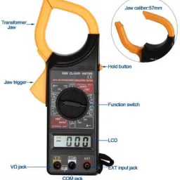 inditrust Clamp Meter DT-266 Digital Clamp Multimeter Digital Multimeter image 2