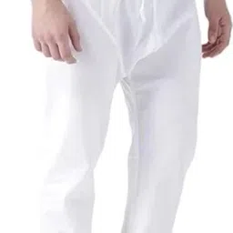 Men's Cotton Blend Comfortable White Cotton Plain Pyjama Men Pyjama-image-11