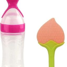Baby Spoon Feeding Bottle With Fruit Teether for feeding Teether BPA Free - Silicone-11