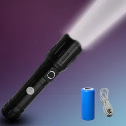 Rechargeable Strong Beam Zoom Light Metal Waterproof 5-Modes 4800mAh Fast Charge Torch-19