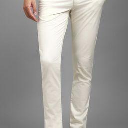 louis philippe sport Men Slim Fit Beige Cotton Blend Trousers-picture-12