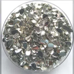 5*8mm drop shape white crystal edged chandla/kundan stone for craft,embroidery,decoration and jewellery making[1000 pieces kundans]-27