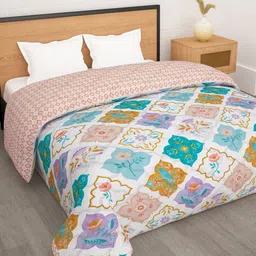 Story@home Floral Printed Ac Room 180 GSM Reversible Double Bed Comforter-image-19