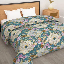 Story@home Floral Printed Ac Room 180 GSM Reversible Double Bed Comforter-image-64
