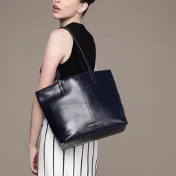 French Connection Structured Shoulder Bag with Laptop Sleeve-14