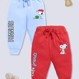 YK X Minute Mirth Infant Boys Assorted Set of 2 Pure Cotton Joggers-97