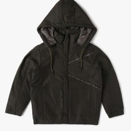 fort collins Boys Placement Print Zip-Front Jacket with Hood image 1