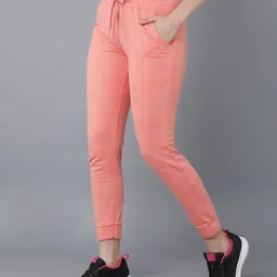 alan jones Women Solid Pink Track Pants-picture-3