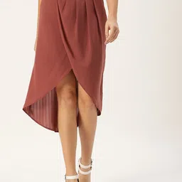ROVING MODE Wrap Midi Skirt-46