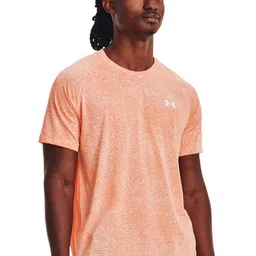 UNDER ARMOUR Streaker Micro Mesh Abstract Printed Short Sleeves Slim-Fit T-Shirt-image-22