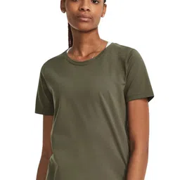 UNDER ARMOUR Women Solid Round Neck T-shirt-image-96
