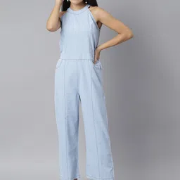 StyleStone Blue Denim Basic Jumpsuit-picture-26