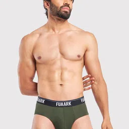FUAARK Men Ultra Soft Modal Basic Briefs FUSMBr-Olive-S-picture-42