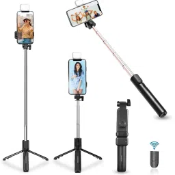 ADITYA TRADERS Selfie Stick with Tripod Stand, 3 in 1 Multifunctional design Tripod-24