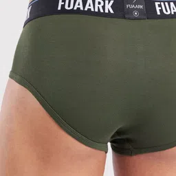 FUAARK Men Ultra Soft Modal Basic Briefs FUSMBr-Olive-S image 2