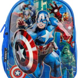 Captain America 3D Effect Lightweight Kids School Bag, School Bag-image-24