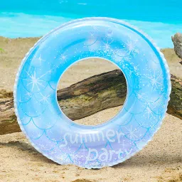 Summer Party Glitter Inflatable Swim Ring – Durable, Safe PVC Pool Float for Fun Swimming, Suitable for Kids Ages 5-9 Years Swim Floatation Belt-image-24