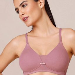 Nykd Women Breatheable Cotton Lightly Padded Wireless T-shirt Bra - 3/4th Coverage NYB003-image-83