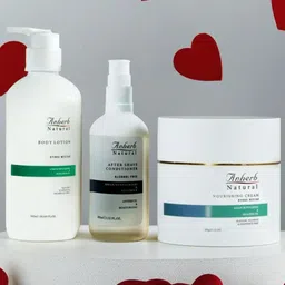 Anherb Natural Set Of 3 Hydro Nectar Cream, Body Lotion & After Shave Conditioner Combo image 3