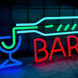 the party planet Green & Red Bar Acrylic LED Neon Light-19