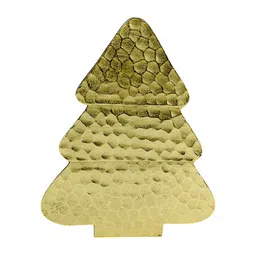 Hind Decor Golden Christmas Tree Shape Serving Tray-56
