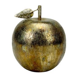 Hind Decor Metal Apple Figurine Elegant Nature-Inspired Showpiece-47