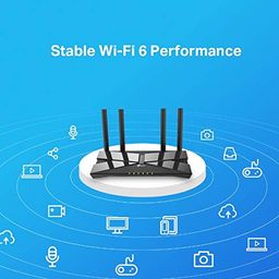 TP-Link WiFi 6 AX1500 Mbps Archer AX10,Smart WiFi,Triple-Core CPU, Gigabit, Dual-Band OFDMA, MU-MIMO, Compatible with Alexa, Wireless Dual Band Router,Black image 4