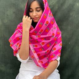 BUTA BUTI Floral Printed Cotton Scarves-image-93