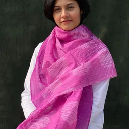 BUTA BUTI Abstract Printed Cotton Scarf-image-11