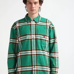 Tommy Hilfiger Horizontal Stripes Opaque Checked Cotton Casual Shirt-picture-40