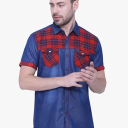 Kuons Avenue Men Cotton Smart Slim Fit Checked Casual Shirt-picture-8